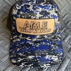Port Authority Blue and Black Camo Hat